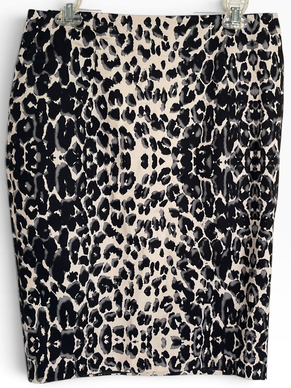 Mossimo Leopard Animal Print Pencil Skirt Fall Winter NWOT Office Stretch Sz 12